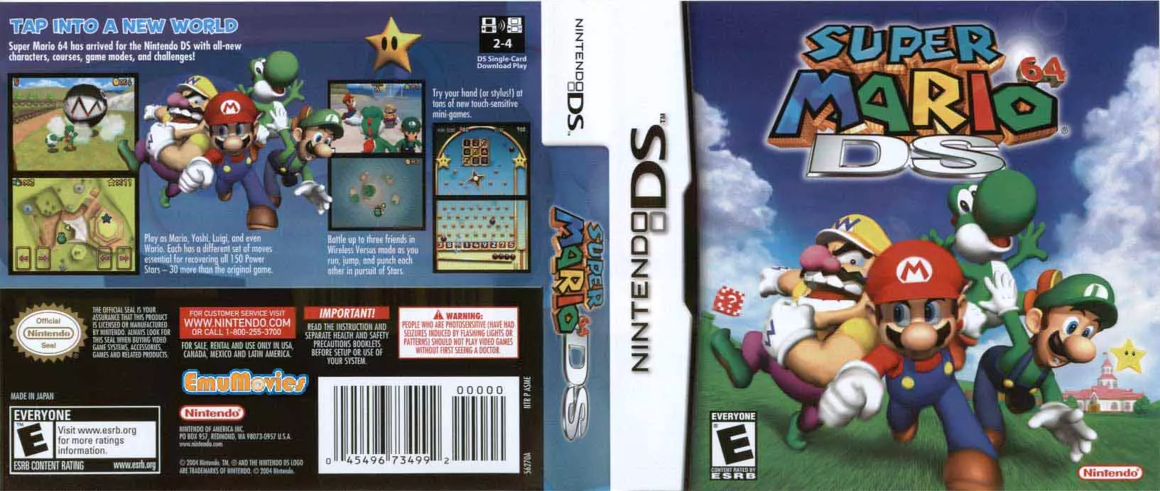 manual for Super Mario 64 DS